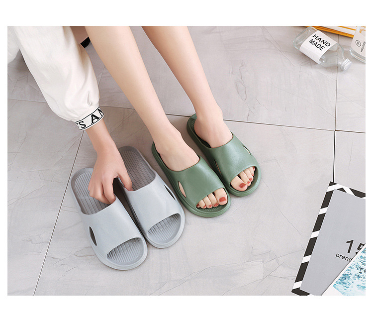 Custom Logo Bathroom Slides Anti-slip Women Men EVA Foam Slippers House Shoes