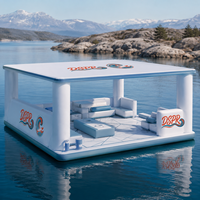 Plateforme flottante gonflable stable et résistante au vent pour les grands espaces ouverts en mer et en lac, pour les loisirs en plein air