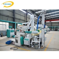 Ensemble complet de machine à décortiquer le riz combinée à vendre Ltjm 2099 Rice Mill Mate Moulin à décortiquer et à polir le riz