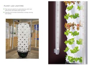 Prix d'usine Agriculture en intérieur <span class=keywords><strong>9</strong></span> couches 36 trous Serres agricoles pour laitue Système de tour hydroponique verticale pour la maison - Product Image 6
