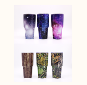 Vaso térmico de acero inoxidable de doble pared de 900 ml (30 oz) impreso, OEM, venta al por mayor, libre de BPA - Product Image 1