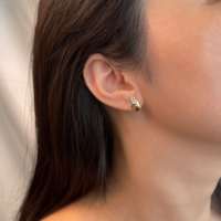 Dylam Bling-boucles d'oreilles hypoallergéniques, bijoux, bon marché, délicat, élégant, femmes, plaqué or, zircone cubique