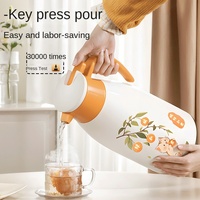 Botella de Agua Aislada de 2L, Hervidor de Agua Doméstico, Apto para Lavavajillas, Termo, Frasco de Vacío Térmico, Vaso de Vidrio de Doble Pared