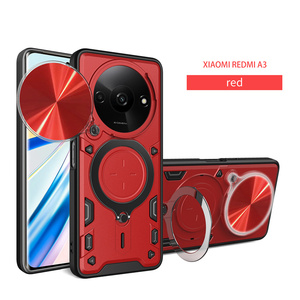 Para Xiaomi Redmi A3/Redmi Note 13 <span class=keywords><strong>Pro</strong></span>/Note 13 lente protectora ventana deslizante coche anillo soporte magnético armadura funda para teléfono móvil - Product Image 5