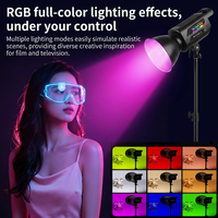 Luces de Estudio RGB COB de Alta Potencia de 150W para Fotografía, 3 Temperaturas de Color, Luz de Video RGB a Todo Color, Kit para Creadores de Contenido
