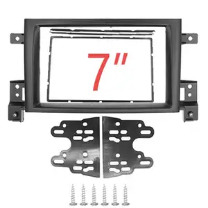 2 Din DVD Stereo Frame Autoradio-Blende für Suzuki Grand Vitara 2005-2014 Auto Radio Panel Montage Dashboard Lünette Trim Kit