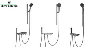 Juego de Grifería para Ducha de Estilo Novedoso y Económico con Cabezal de Ducha Autolimpiante y Rociador de Mano con Efecto Lluvia - Product Image 4