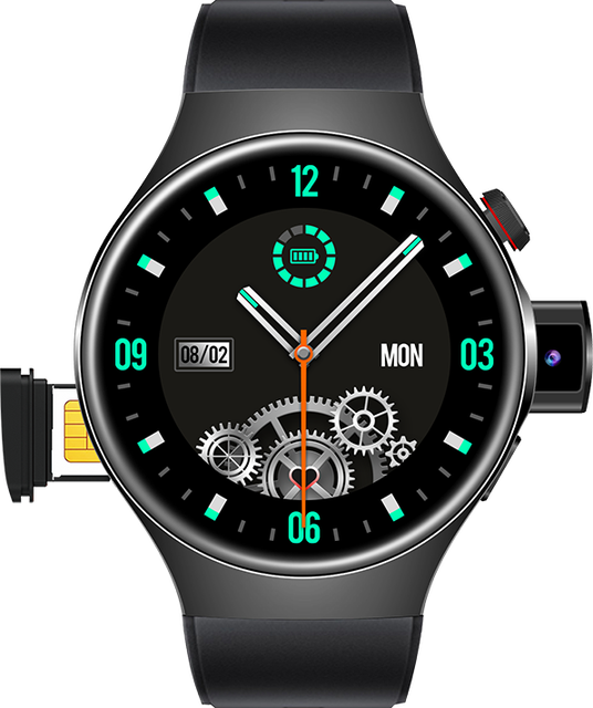 New BW17 Smart Watch  with Camera 1.51inch Sim Card Slot BT Calling Take Photos Men Outdoor Multiple Sports Modes Health Monitor