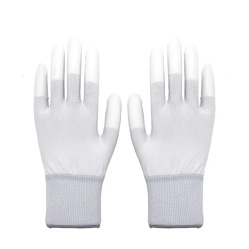 Pu Coated Seamless Knit Glove With Polyurethane Coated Smooth Grip On Palm & Fingers Safety Work Gloves