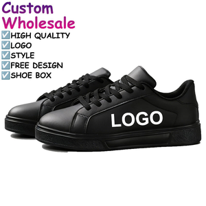 Custom Logo Breathable Patent Leather Casual Sneakers Lace up Low <b>Top</b> for Men and Women Wholesale - Product Image 1