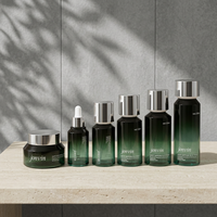 Ensemble de flacons de luxe à paroi épaisse pour soins de la peau, emballage haut de gamme pour lotion, impression personnalisée, 30ml 50ml 80ml 120ml 200ml