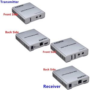 60MエクステンダーHDMIUSB KVMエクステンダー<span class=keywords><strong>HDMI</strong></span>ビデオオーディオイーサネットLANエクステンダーKVMHDMI 60M 1080P - Product Image 2