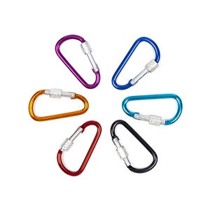 4 Piezas de Mosquetones de Aleación de Aluminio de 8cm/7cm/6cm/5cm, Anillo en D, Clip para Llavero, Gancho de Seguridad para Camping, Kit de Viaje al Aire Libre <span class=keywords><strong>GYH</strong></span> - Product Image 5