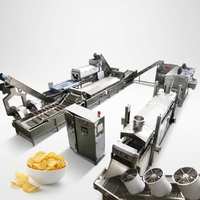 Productielijn voor aardappelchips met automatische weeg- en verpakkingsunit voor precisieverpakking van verse, knapperige chips