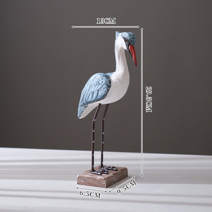 Escultura de pájaro azul de <span class=keywords><strong>estilo</strong></span> mediterráneo, decoración de mesa de <span class=keywords><strong>comedor</strong></span> Vintage, decoración nórdica para el hogar, acento para habitación de niños - Product Image 5