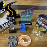 Classique Acrylique Music Awards Gravure Lucite Idol Voice Winner Medal Golden Melody Trophy