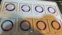 Lunette de montre de luxe en diamant de laboratoire taille baguette arc-en-ciel, pièces de rechange personnalisées pour lunette de montre incrustée de diamants pour montre-bracelet