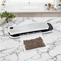 Scelleuse alimentaire électrique mini portable en plastique, design compact, faible coût, bouton tactile, indicateur LED, coupe-sac