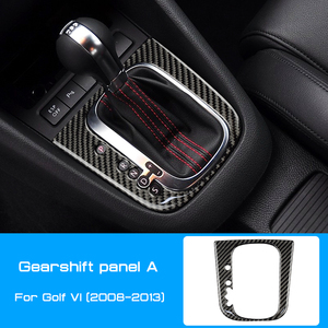 Kit Intérieur en Fibre de Carbone Véritable Autocollant de Recouvrement de Panneau de Levier de Vitesse de Luxe pour Volkswagen <span class=keywords><strong>Golf</strong></span> 6 GTI MK6 2008-2013 Accessoires - Product Image 2
