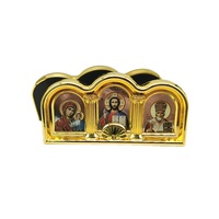 Icondx — icônes religieux peintes sur mesure, décoration, en forme de porte, plaqué plastique, jésus, vierge marie
