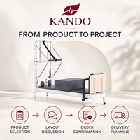 Mesin Pilates Tower Reformer untuk Studio Kompak, Pelatihan Komersial, Penggunaan Multifungsi, dan Peralatan Studio Profesional