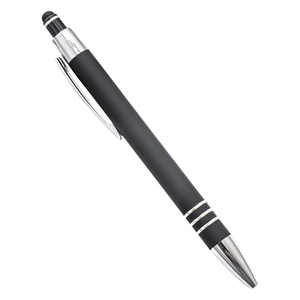 Nouveau stylo à écran tactile doux au toucher, stylo à bille avec logo, stylo promotionnel sportif, personnalisé, vente en gros en Chine, luxe, or rose, métal, bureau, encre noire - Product Image 2