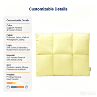 Housse d'ordinateur portable matelassée en nylon polyester argenté, simple et protectrice, 15 pouces, fabriquée sur mesure par une usine BSCI