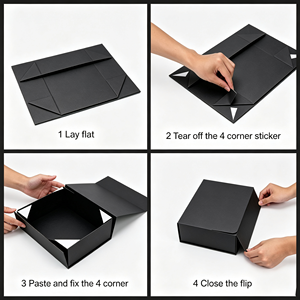 Custom Printed Folding <b>Gift</b> <b>Box</b> Packaging Wholesale Customizable Logo Luxury <b>Magnetic</b> Closure Rigid Cardboard <b>Box</b> for Jewelry Co - Product Image 2