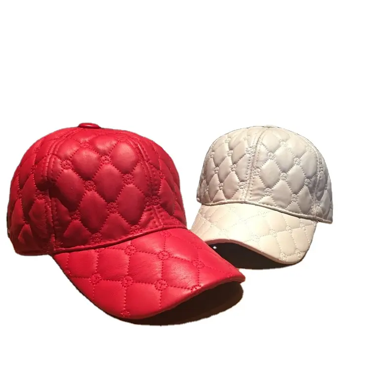 OME秋冬男性と女性シープスキン刺繍野球帽トレンドカジュアル暖かい帽子女性デザイナー帽子カスタムロゴ