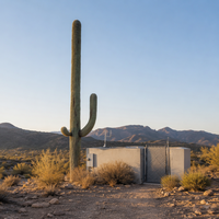 Tour de télécommunication camouflage en forme de cactus Saguaro pour un déploiement discret de réseau sans fil