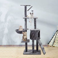 Arbre à chat Pawise, nouveau design, en bois naturel et sisal, grande structure d'escalade, du sol au plafond, tour à gratter pour chat en bois