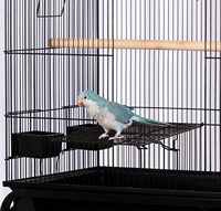 Cage de vol avec support pour perruches, perroquets, inséparables, pinsons, canaris, calopsittes et petits perroquets