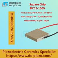 Chips Cerámicos Piezoeléctricos PZT de 150V para Posicionamiento Nanométrico, Plataforma de Posicionamiento Óptico con Desplazamiento a Escala Nanométrica