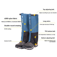 Nouveaux guêpiers imperméables personnalisés pour la randonnée, la marche, l'escalade, la chasse, la neige, le camping en plein air, guêpiers pour bottes