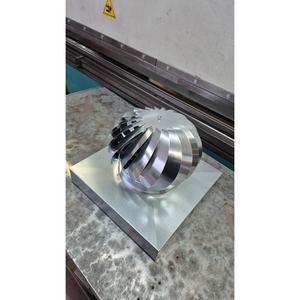 Ventilateur de cheminée rotatif à énergie éolienne carré en acier inoxydable pour toiture industrielle - Product Image 3