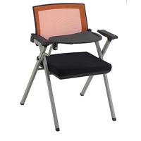 Chaise de bureau pivotante souple portable de haute qualité, fournitures de fabricants, dossier facile à transporter, pliable, planche d'écriture, pour bureau