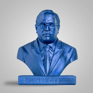 Statua della decorazione dell'ufficio festeggia la statuetta su ordinazione Di Personaggi Famosi statua d'oro Di Ambedkar - Product Image 6