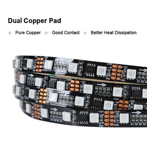 KTV Bar Licht 12V TM1934 Adressierbare RGB 60 LEDs LED-Pixel-Band Programmierbar Wasserdicht Kupfer Zuschneidbar Fernbedienung LED-Streifen - Product Image 4