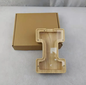 Tirelire en bois de haute qualité avec lettres de l'alphabet en acrylique pour enfants - Product Image 6