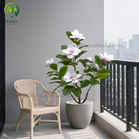 Dekorative Künstliche Magnolienbäume für Innenräume mit Realistischen Blüten und Verzierungen aus Kunststoff