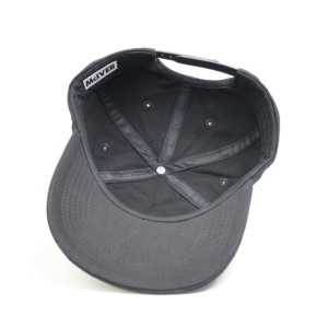 Mũ bóng chày năm mảnh màu đen làm bằng cotton 100% với các cạnh cong và thiết kế 3D phù hợp để mặc ngoài trời vào mùa xuân và mùa hè - Product Image 6