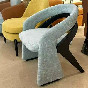 <span class=keywords><strong>Chaise</strong></span> de salle à manger ergonomique de luxe, durable, de <span class=keywords><strong>haute</strong></span> qualité, avec revêtement en tissu doux et pieds en bois, pour salle à manger et <span class=keywords><strong>cuisine</strong></span> - Product Image 4