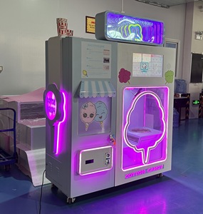 Nouveauté voiture forme intelligente barbe à papa fleur soie distributeur automatique Making Machine Robot Machine pour les petites entreprises - Product Image 2