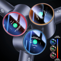 Sèche-cheveux intelligent à affichage numérique LCD Haute vitesse Froid Chaud Ion Négatif Lumière Rouge Bleue pour Adultes Voiture Hôtels Extérieur