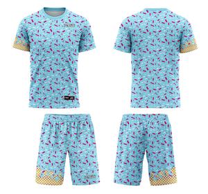 Tùy chỉnh đồng phục bóng đá thiết kế dễ thương Icecream cho trẻ em thăng hoa Áo sơ mi gia đình nhanh khô - Product Image 3