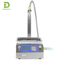 Machine de remplissage manuelle de liquides avec pompe à engrenages et balance pour eau, huile, vin, détergent, shampoing, jus, lait – Modèle de bureau