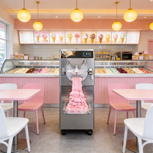 Máquina de Helados Duros Ajustable de 160L/H, Máquina Comercial para Helados, Congelador por Lotes, Máquina para Hacer Gelato con Certificación CE ETL - Product Image 1