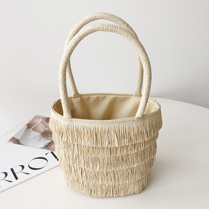 Designer créatif <span class=keywords><strong>Raffi</strong></span> crochet sac à main gland portable femmes sac de plage été frais - Product Image 3