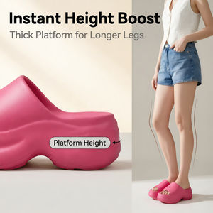 Zapatos Casuales de Moda para Mujer, Transpirables, con Amortiguación EVA, para Interiores y Exteriores, Tacón Alto, Resistentes, Nuevos, al por Mayor - Product Image 5