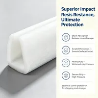 Insert de protection d'angle en mousse EPE en forme de U pour caisses en bois et meubles